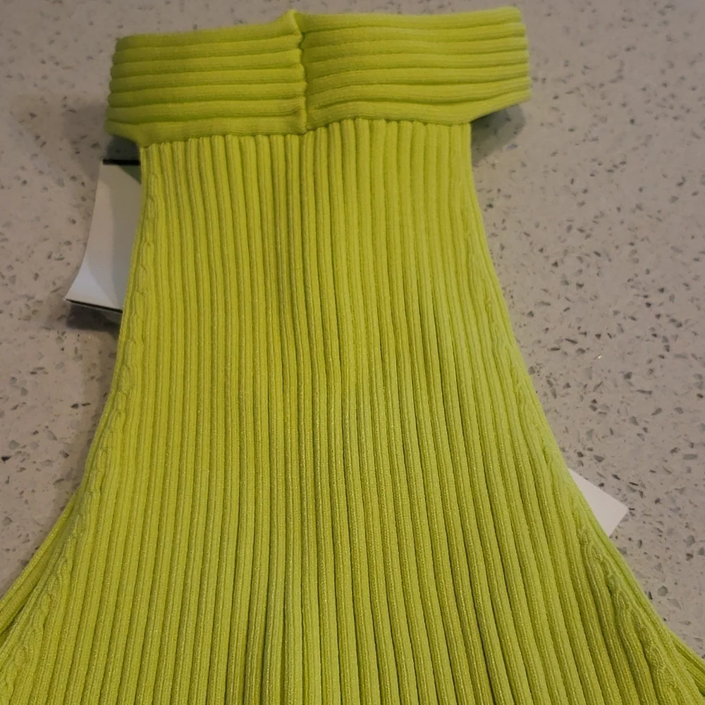 Jonathan Simkhai Andrea Rib Halter in Lime - Picture 14 of 15